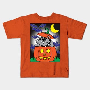 Halloween Bulldog Kids T-Shirt
